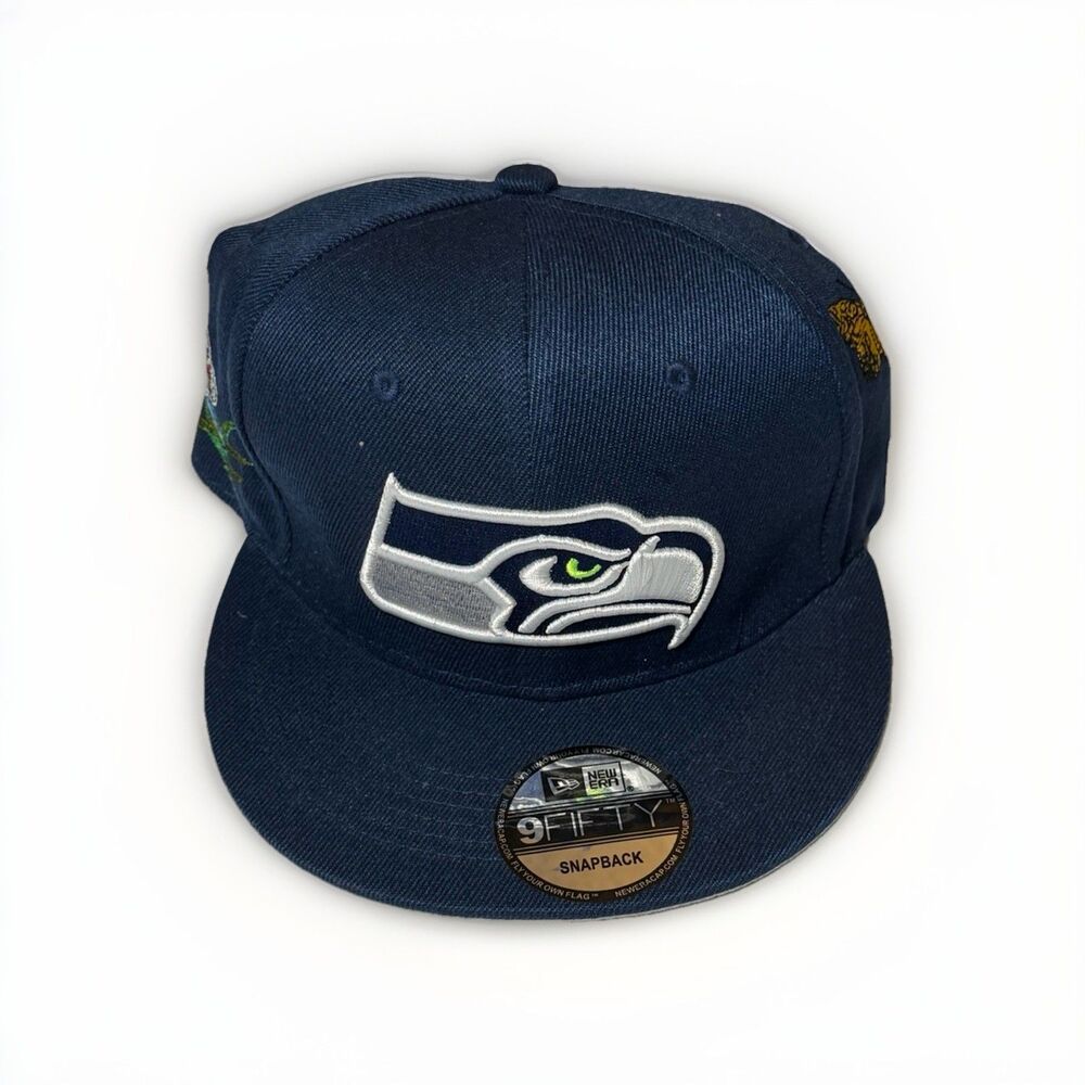 NWT Seattle Seahawks New Era 9FIFTY Snapback Hat Butterfly Bee Embroidered NFL